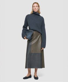 JOSEPH オーバーレイナッパ　レザースカート