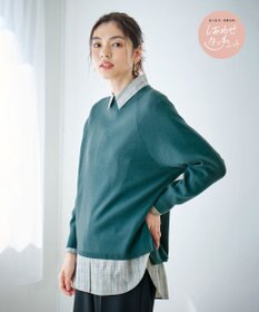 ANY 【洗濯機可能】しあわせタッチニットプルオーバー