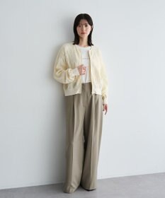 YECCA VECCA ふくれジャガードニットブルゾン