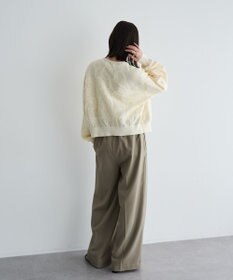 YECCA VECCA ふくれジャガードニットブルゾン