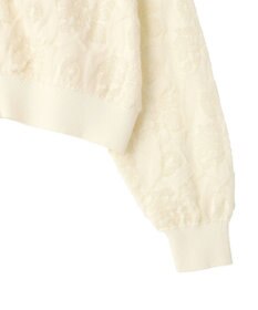 YECCA VECCA ふくれジャガードニットブルゾン