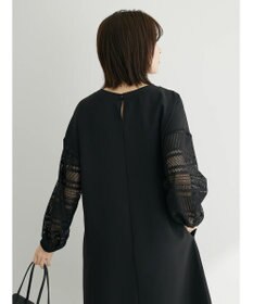 Green Parks 洗える袖レースワンピース