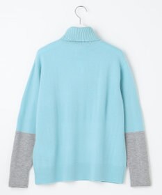 自由区 【洗える】セミウーステッドウールタートルネック ニット