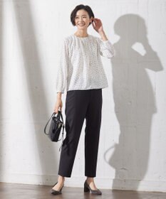 J.PRESS LADIES S 【洗える】ストレッチ テーパード パンツ