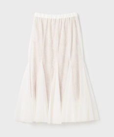 GRACE CONTINENTAL レースレイヤードチュールスカート