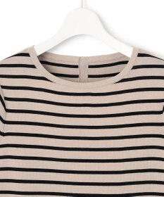 23区 【洗える】マットナイロンタフタ ニットドッキング ワンピース