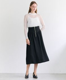 BEIGE， PYRRHOT / シアーコンビ バックスリットプルオーバー