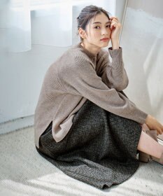 ANY ウールブレンドバルーンスリーブニット