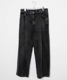 WEGO スケーターズ　タックワイドデニムパンツ