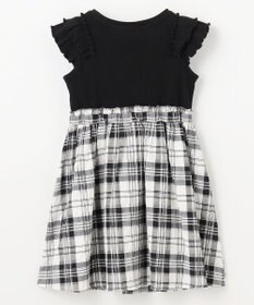ANY KIDS ドッキング チェック柄 ワンピース