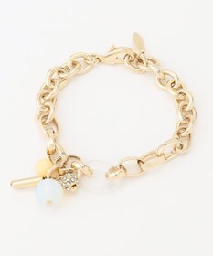 自由区 カラーパーツ×チェーンブレスレット