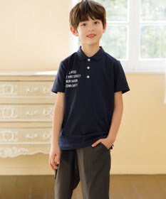 J.PRESS KIDS 【140-170cm】T/C ライト カノコ 半袖ポロシャツ