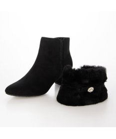 ing <Pitti>4WAYファービジューリボンベルトショートブーツ