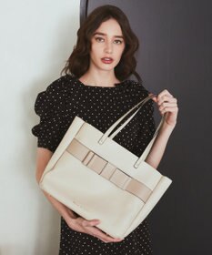 Maison de FLEUR フロントリボン3ルームトートバッグ