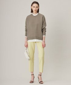 ICB 【WEB限定カラーあり・洗える】コットンポリエステルスムース  ニットプルオーバー