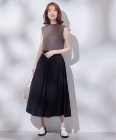 ANY 【ウエストゴム】タフタフレアスカート