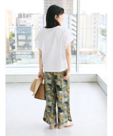 CRAFT STANDARD BOUTIQUE レーヨン柄プリントワイドパンツ