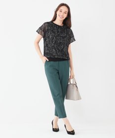 ANY SIS 【洗える】シフォンプリント ブラウス