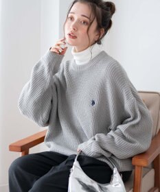 WEGO U.S. POLO ASSN.|別注畔編みニットプルオーバー