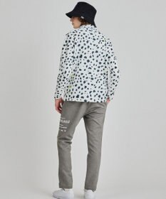 PW CIRCULUS 【MEN】スノーレオパード柄裏フリースモックネックT