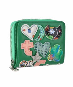 tsumori chisato CARRY tcパッチワーク ラウンドファスナー2つ折り財布