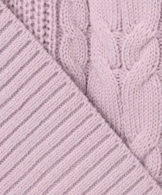 ANY SIS 【洗える】スフレケーブルパフスリーブ ニット