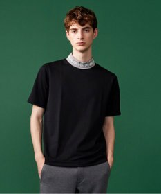 23区GOLF 【WEB限定】【MEN】【吸水速乾/UVケア】襟ロゴ モックネックシャツ