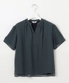 J.PRESS LADIES L 【速乾】サッカーチェック カットソー