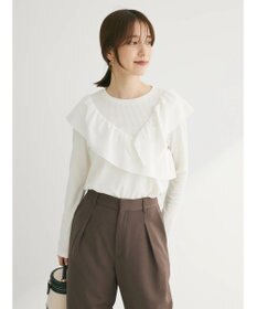 Green Parks ・ＳＵＧＡＲ　ＳＰＯＯＮ　アシンメトリーフリルロンＴＥＥ