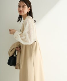 Green Parks Ｏ．洗えてストレッチ　Ｖネックジャンスカ