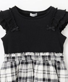 ANY KIDS ドッキング チェック柄 ワンピース