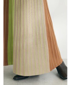 CRAFT STANDARD BOUTIQUE マルチストライプバイカラーニットスカート