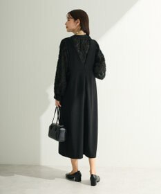 Green Parks Ｏ．洗えてストレッチ　Ｖネックジャンスカ