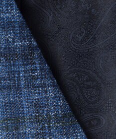 JOSEPH ABBOUD 【イタリア素材/軽量/ストレッチ】サマーツィードジャージープリントベスト