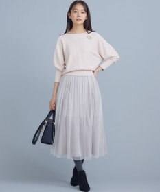 組曲 L 【5色展開・UVケア】スタイルアップ ドルマンスリーブ ニット