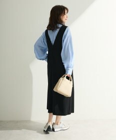 Green Parks Ｏ．洗えてストレッチ　Ｖネックジャンスカ