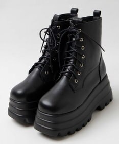 WEGO ボリュームレースアップショートブーツ