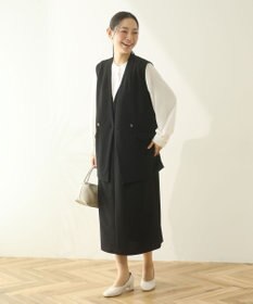 Green Parks Ｏ．洗えてストレッチ　Ｖネックジャンスカ