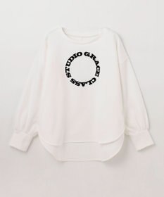 GRACE CONTINENTAL フロッキーロゴプリントトップ