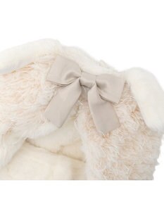 PET PARADISE cherircouture ドットリボン ポンチョ 《ホワイト》 小型犬