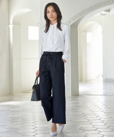 ANY 【ウエストゴム/ストレッチ/セットアップ可】イージィケアストレッチワイドパンツ