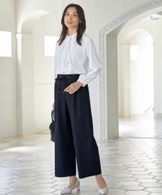 ANY 【ウエストゴム/ストレッチ/セットアップ可】イージィケアストレッチワイドパンツ