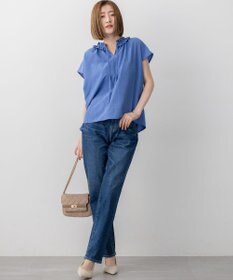 23区 【WEB&一部店舗限定】ライトタンブラー ギャザー フリル ブラウス