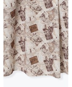 Te chichi マップパターンプリントワンピース