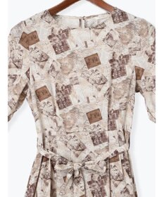 Te chichi マップパターンプリントワンピース