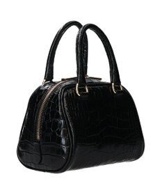 INTER-CHAUSSURES 【CHRISTIAN VILLA】クロコ型押しミニハンドバッグ