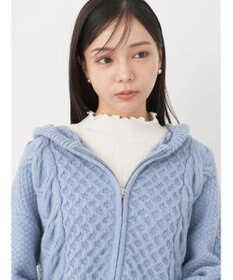 earth music&ecology ケーブルニットパーカー