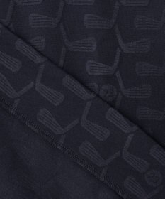 23区GOLF 【MEN】【吸湿発熱】クラブ柄 ハーフジップ