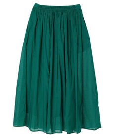 earth music&ecology コットンボイルボリュームスカート