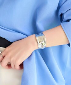 Phoebe アークカフワイドバングル　シルバー